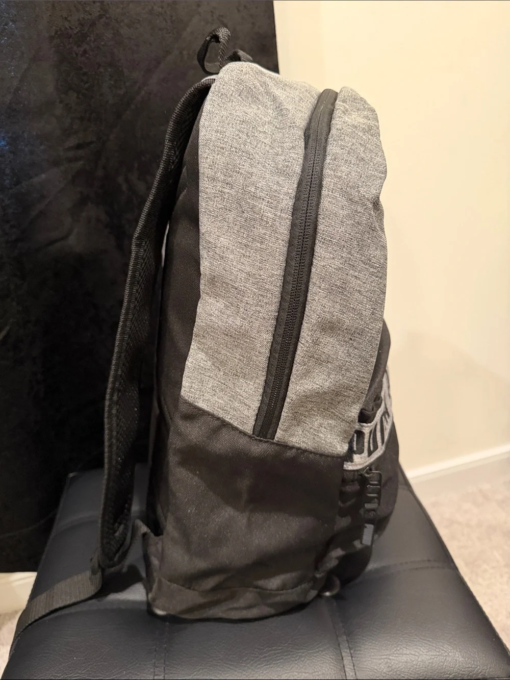 Puma Gray Two-Tone Logo Backpack